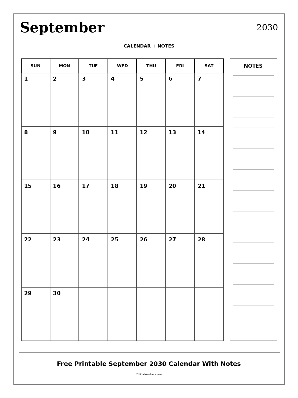 2030–2031 School Calendar